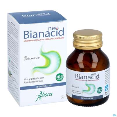 Sie sehen eine Packung Aboca Neobianacid Tabl Minze Ab 6 Jahren 45st, Produktbild: 08 Aboca Neobianacid Tabl Minze Ab 6 Jahren 45st, A-Nr.: 5571948 - 08