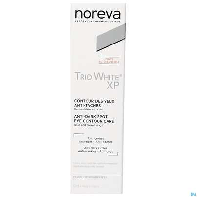 Sie sehen eine Packung Noreva Trio White Xp Augenkontur 10ml, Produktbild: 02 Noreva Trio White Xp Augenkontur 10ml, A-Nr.: 5561513 - 02