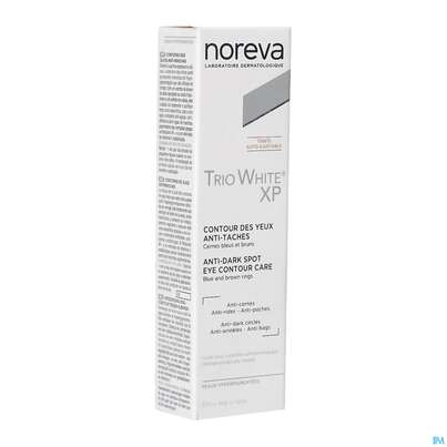 Sie sehen eine Packung Noreva Trio White Xp Augenkontur 10ml, Produktbild: 03 Noreva Trio White Xp Augenkontur 10ml, A-Nr.: 5561513 - 03