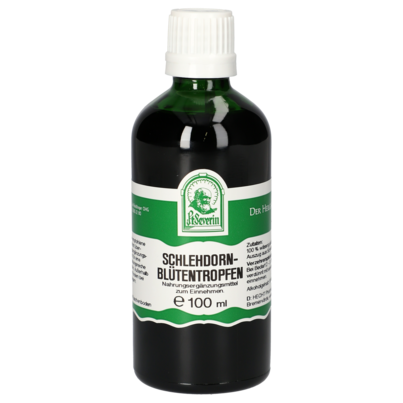 Sie sehen eine Packung SCHLEHDORNBLÜTEN TROPFEN 100 ML, Produktbild: 01 SCHLEHDORNBLÜTEN TROPFEN 100 ML, A-Nr.: 4377003 - 01