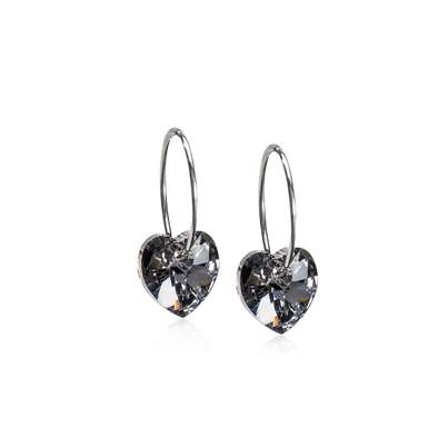 Sie sehen eine Packung Blomdahl Ohrringe Herz black, Produktbild: 01 Blomdahl Ohrringe Herz black, A-Nr.: 6019940 - 01