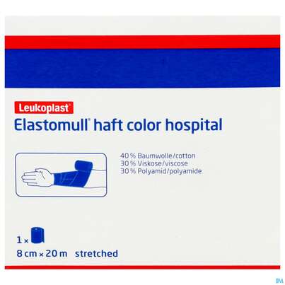 Elastische Binden Elastomull/haft/color Blau 20mx 8cm 1st, A-Nr.: 5450481 - 05