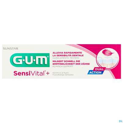 Sie sehen eine Packung Gum Sensivital +zahnpasta 6070 75ml, Produktbild: 02 Gum Sensivital +zahnpasta 6070 75ml, A-Nr.: 3685731 - 02