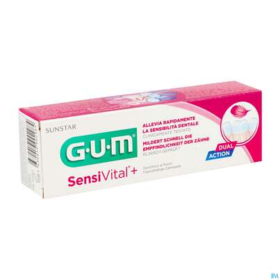Sie sehen eine Packung Gum Sensivital +zahnpasta 6070 75ml, Produktbild: 03 Gum Sensivital +zahnpasta 6070 75ml, A-Nr.: 3685731 - 03