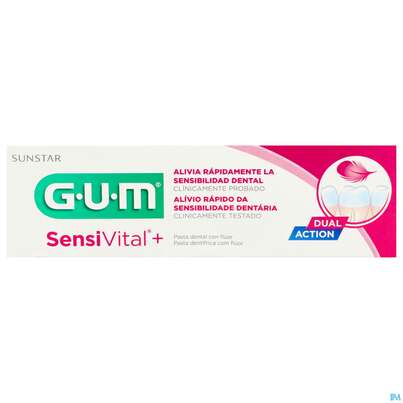 Sie sehen eine Packung Gum Sensivital +zahnpasta 6070 75ml, Produktbild: 06 Gum Sensivital +zahnpasta 6070 75ml, A-Nr.: 3685731 - 06