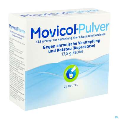 Sie sehen eine Packung Movicol Pulver Stick 20st, Produktbild: 02 Movicol Pulver Stick 20st, A-Nr.: 5525776 - 02