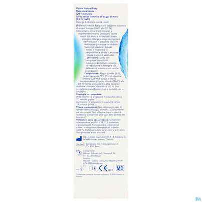 Sie sehen eine Packung Nasen Reinigung Otrivin Natural Baby 100ml, Produktbild: 05 Nasen Reinigung Otrivin Natural Baby 100ml, A-Nr.: 5950982 - 05