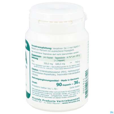 Sie sehen eine Packung Pea Kapseln 300mg 90st, Produktbild: 04 Pea Kapseln 300mg 90st, A-Nr.: 5761502 - 04