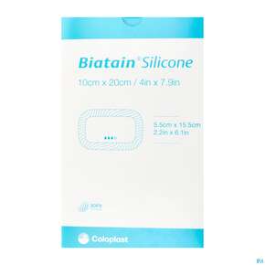 Schaumverband Biatain/steril Silikonhaftrand 10x20cm 3400 5st, A-Nr.: 4494921 - 01