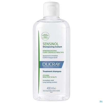 Sie sehen eine Packung Shampoon Ducray Sensinol Pflege Juckreiz Gereizter Kopfhaut 400ml, Produktbild: 02 Shampoon Ducray Sensinol Pflege Juckreiz Gereizter Kopfhaut 400ml, A-Nr.: 5901127 - 02