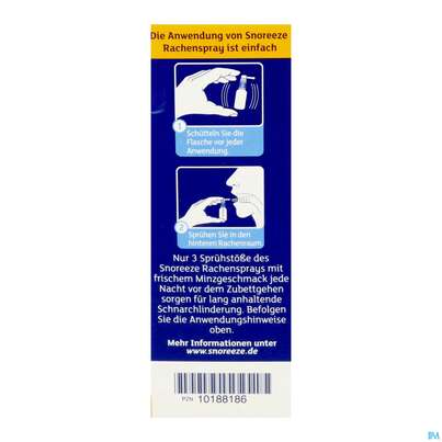 Snoreeze Rachenspray -ebvertrieb 23,5ml, A-Nr.: 5670461 - 08