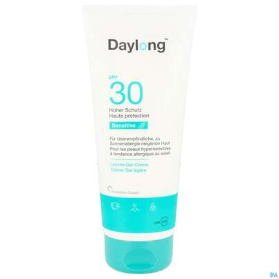 Sie sehen eine Packung Sonnenprodukte Daylong/sensitive Gel-creme Spf30 200ml, Produktbild: 09 Sonnenprodukte Daylong/sensitive Gel-creme Spf30 200ml, A-Nr.: 5688082 - 09
