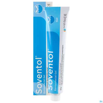 Sie sehen eine Packung Soventol Bamipinlactat Gel Neu 50g, Produktbild: 07 Soventol Bamipinlactat Gel Neu 50g, A-Nr.: 5521815 - 07