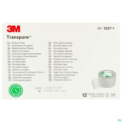 Transpore 25mmx 9,1m 1527-1 12st, A-Nr.: 0203631 - 01