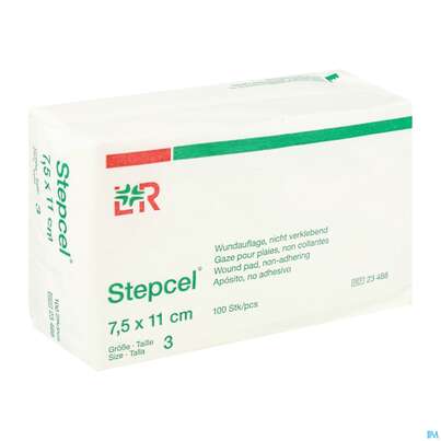 Wundauflagen Stepcel/gazelin Unsteril Gr 3 100st, A-Nr.: 0986610 - 02