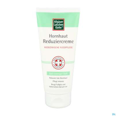 Sie sehen eine Packung Allgaeuer Latschenkiefer Hornhaut Reduzier-creme Cremig 100ml, Produktbild: 01 Allgaeuer Latschenkiefer Hornhaut Reduzier-creme Cremig 100ml, A-Nr.: 5950700 - 01