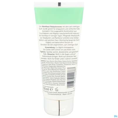 Sie sehen eine Packung Allgaeuer Latschenkiefer Hornhaut Reduzier-creme Cremig 100ml, Produktbild: 03 Allgaeuer Latschenkiefer Hornhaut Reduzier-creme Cremig 100ml, A-Nr.: 5950700 - 03