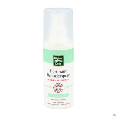 Sie sehen eine Packung Allgaeuer Latschenkiefer Hornhaut Reduzier-spray 150ml, Produktbild: 01 Allgaeuer Latschenkiefer Hornhaut Reduzier-spray 150ml, A-Nr.: 5950692 - 01