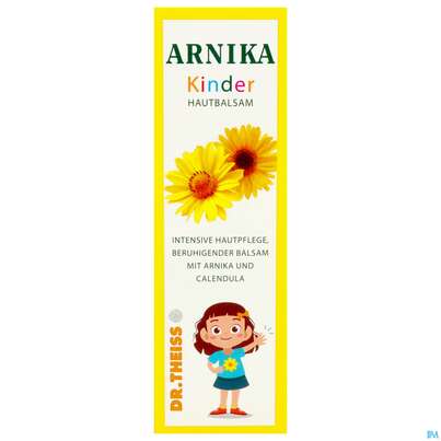 Sie sehen eine Packung Arnika Kinder Hautbalsam Theiss 100ml, Produktbild: 01 Arnika Kinder Hautbalsam Theiss 100ml, A-Nr.: 5937303 - 01