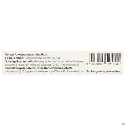 Sie sehen eine Packung Soventol Bamipinlactat Gel Neu 20g, Produktbild: 04 Soventol Bamipinlactat Gel Neu 20g, A-Nr.: 5521809 - 04