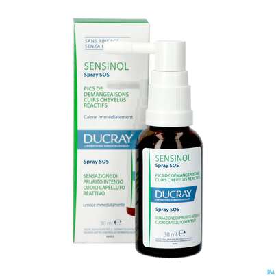Sie sehen eine Packung Ducray Sensinol Sos-spray Bei Starkem Juckreiz Gereizter Kopfhaut 30ml, Produktbild: 09 Ducray Sensinol Sos-spray Bei Starkem Juckreiz Gereizter Kopfhaut 30ml, A-Nr.: 5901446 - 09