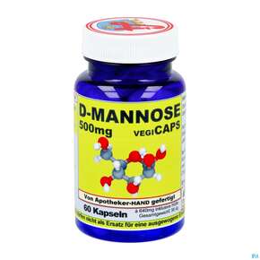 D-mannose Kapseln 500mg Vegi 60st, A-Nr.: 4607609 - 01