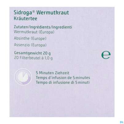 Sidroga Tee Wermutkraut 20st, A-Nr.: 5733606 - 10