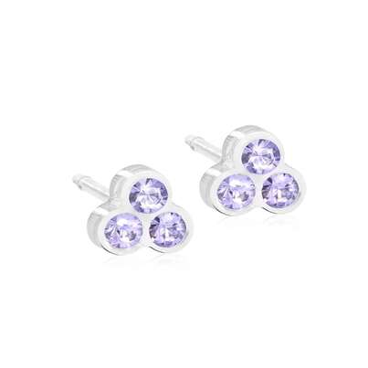 Sie sehen eine Packung Blomdahl Ohrstecker Klee violett, Produktbild: 01 Blomdahl Ohrstecker Klee violett, A-Nr.: 6020185 - 01