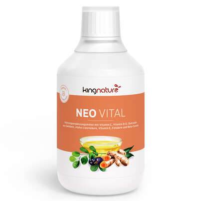 Sie sehen eine Packung KINGNATURE NEOVITAL liq Fl 450 ml, Produktbild: 01 KINGNATURE NEOVITAL liq Fl 450 ml, A-Nr.: 5067090 - 01