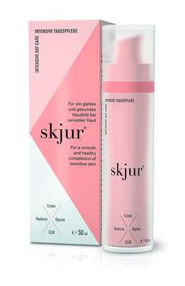 Sie sehen eine Packung skjur® intensive Tagespflege, Produktbild: 01 skjur® intensive Tagespflege, A-Nr.: 5815221 - 01