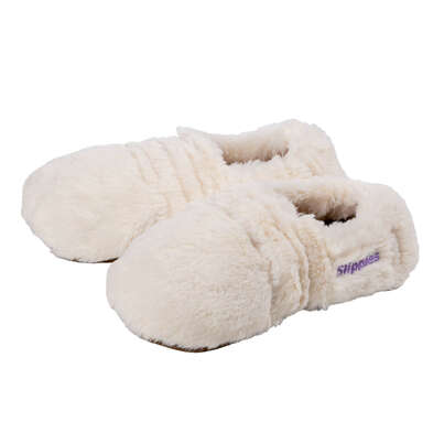 Sie sehen eine Packung Warmies Slippies Deluxe creme Plush Gr. 36-40, Produktbild: 01 Warmies Slippies Deluxe creme Plush Gr. 36-40, A-Nr.: 3865605 - 01