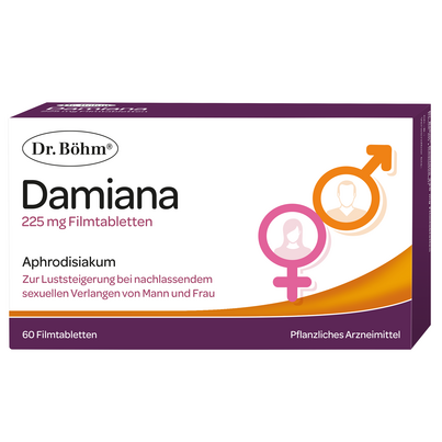 Sie sehen eine Packung Dr. Böhm Damiana, Produktbild: 01 Dr. Böhm Damiana, A-Nr.: 4463205 - 01