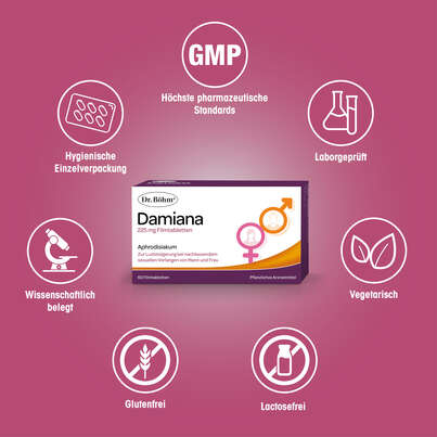 Sie sehen eine Packung Dr. Böhm Damiana, Produktbild: 04 Dr. Böhm Damiana, A-Nr.: 4463205 - 04