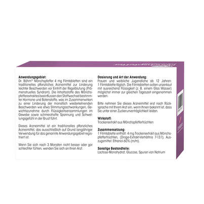 Sie sehen eine Packung Dr. Böhm Mönchspfeffer, Produktbild: 06 Dr. Böhm Mönchspfeffer, A-Nr.: 3524376 - 06