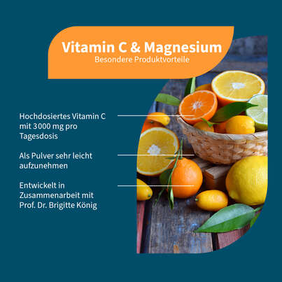 Sie sehen eine Packung NatuGena Vitamin C + Magnesium Pulver, Produktbild: 02 NatuGena Vitamin C + Magnesium Pulver, A-Nr.: 5404311 - 02