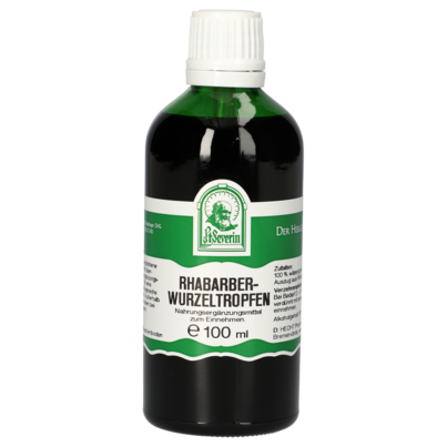 Sie sehen eine Packung RHABARBERWURZEL TROPFEN 100 ML, Produktbild: 01 RHABARBERWURZEL TROPFEN 100 ML, A-Nr.: 4484822 - 01