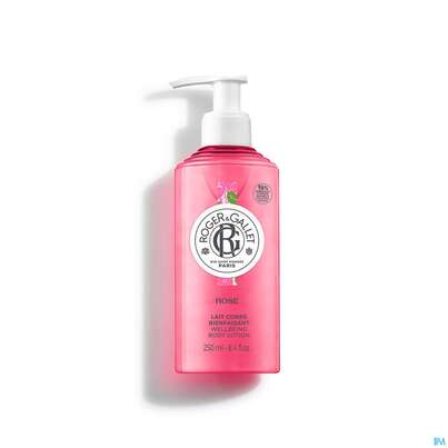Sie sehen eine Packung Roger & Gallet Rose Wellbeing Body Lotion 250ml, Produktbild: 03 Roger & Gallet Rose Wellbeing Body Lotion 250ml, A-Nr.: 5715459 - 03