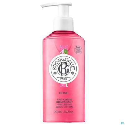 Sie sehen eine Packung Roger & Gallet Rose Wellbeing Body Lotion 250ml, Produktbild: 04 Roger & Gallet Rose Wellbeing Body Lotion 250ml, A-Nr.: 5715459 - 04