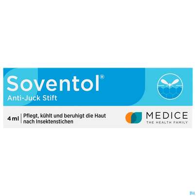 Sie sehen eine Packung Soventol Anti-juck Stift 4ml, Produktbild: 01 Soventol Anti-juck Stift 4ml, A-Nr.: 5268670 - 01