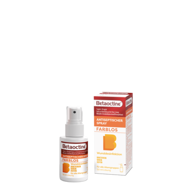 Sie sehen eine Packung BETAOCTINE SPRAY 1+20MG/ML, Produktbild: 02 BETAOCTINE SPRAY 1+20MG/ML, A-Nr.: 6060368 - 02