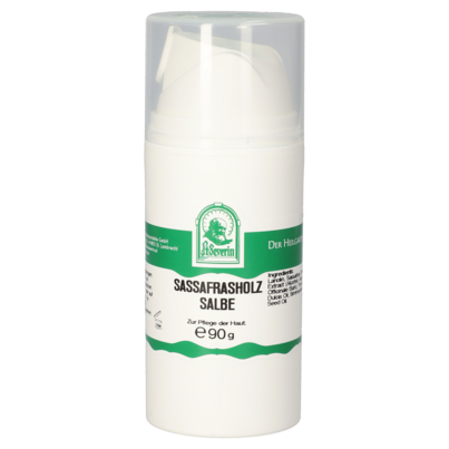 Sie sehen eine Packung SASSAFRASHOLZ SALBE 90 G, Produktbild: 01 SASSAFRASHOLZ SALBE 90 G, A-Nr.: 5725788 - 01
