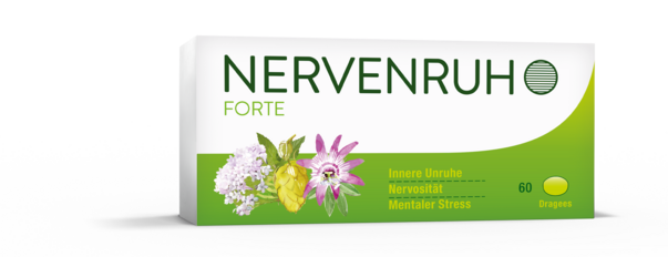 Sie sehen eine Packung Nervenruh forte®, Produktbild: 01 Nervenruh forte®, A-Nr.: 0037799 - 01