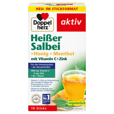 Doppelherz Heißer Salbei + Honig + Menthol, A-Nr.: 5678178 - 01