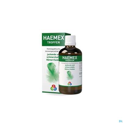 Sie sehen eine Packung Hws Haemex Tropfen 100ml, Produktbild: 02 Hws Haemex Tropfen 100ml, A-Nr.: 3143585 - 02