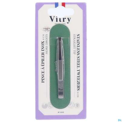 Sie sehen eine Packung Vitry Pinzette Rostfrei Gerade 1pc, Produktbild: 05 Vitry Pinzette Rostfrei Gerade 1pc, A-Nr.: 4632990 - 05