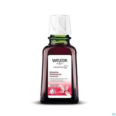 Sie sehen eine Packung Mundwasser/spuelung Weleda Ratanhia 50ml, Produktbild: 03 Mundwasser/spuelung Weleda Ratanhia 50ml, A-Nr.: 2236712 - 03