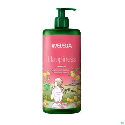 Sie sehen eine Packung Weleda Happiness Shower Gel Grapefruit 750ml, Produktbild: 01 Weleda Happiness Shower Gel Grapefruit 750ml, A-Nr.: 5909531 - 01