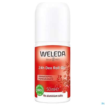 Sie sehen eine Packung Weleda Granatapfel 24h Deo Roll-on 50ml, Produktbild: 04 Weleda Granatapfel 24h Deo Roll-on 50ml, A-Nr.: 4545966 - 04