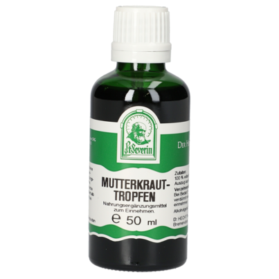Sie sehen eine Packung MUTTERKRAUT TROPFEN 50 ML, Produktbild: 01 MUTTERKRAUT TROPFEN 50 ML, A-Nr.: 4800051 - 01