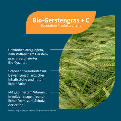 NatuGena Bio-Gerstengras + C Kapseln, A-Nr.: 6036105 - 02